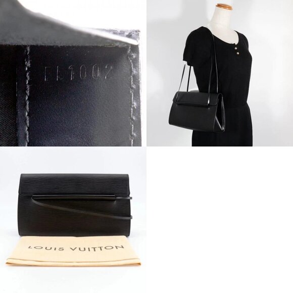 LOUIS VUITTON Dinar Shoulder Bag M52022 Noir black Epi Leather Women - Picture 8 of 12